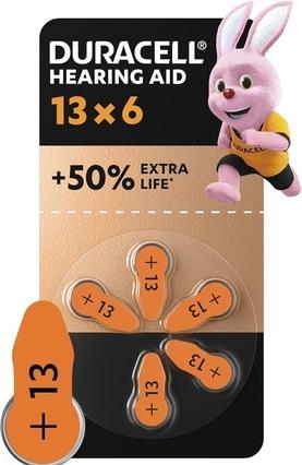 Immagine prodotto Duracell Batteria apparecchi acustici EasyTab 13 (PR48) NUOVA 6 pezzi. (6 pz., PR48)