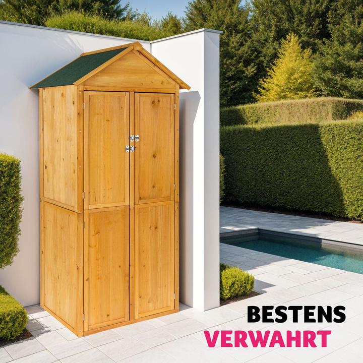 Actual product image tectake Garden storage shed with a pitched roof