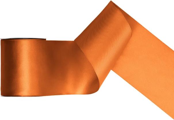 Immagine prodotto Partydeco Nastro regalo in raso rosso ruggine 100 mm / 25 metri (Nastro da regalo)