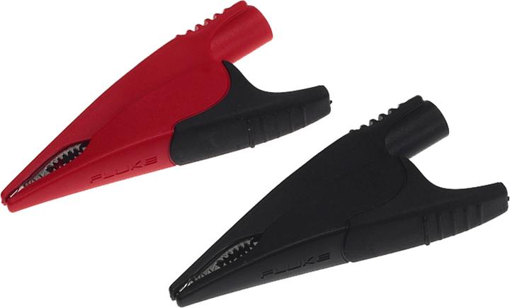 Produktbild Fluke Krokodilklemmen, breit, rot/schwarz (Klemme)