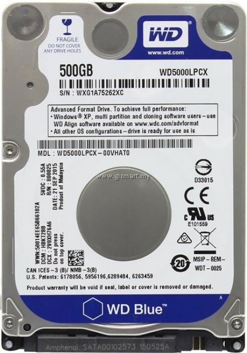 Produktbild WD Blue Mobile (0.50 TB, 2.5", CMR)
