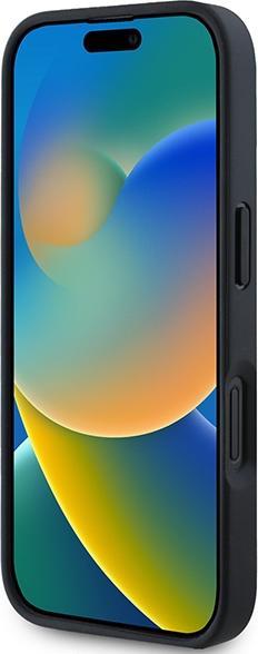 Actual product image BMW BMHMP16S23PUSPK iPhone 16 6.1" czarny/black hardcase M Perforated And Stitched Line MagSafe (Apple iPhone 16)