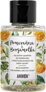 Anwen Delikatny szampon do normalnej i przetłuszczającej się skóry głowy Pomarańcza&Bergamotka 50ml (50 ml, Flüssiges Shampoo)