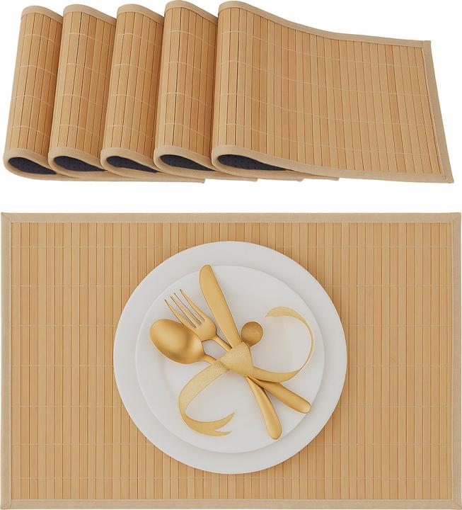 Actual product image Relaxdays Placemat 6pcs. (6 pcs., 45 x 30 x 0.3 cm)