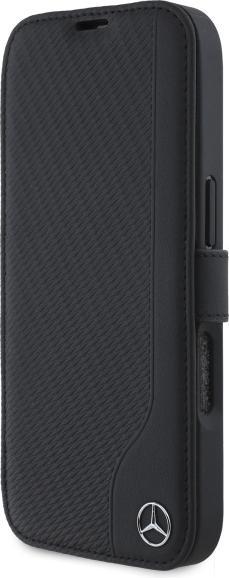 Image du produit Mercedes MEBKP16X23RBGVK iPhone 16 Pro Max 6.9" czarny/black Imitation cuir bois (Apple iPhone 16 Pro Max)