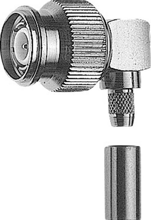 Telegärtner Connettore angolare TNC a crimpare G05 50 Ohm, a saldare/crimpare, A0505, G05 (RG-223/U), RG-142 (Presa d'antenna)
