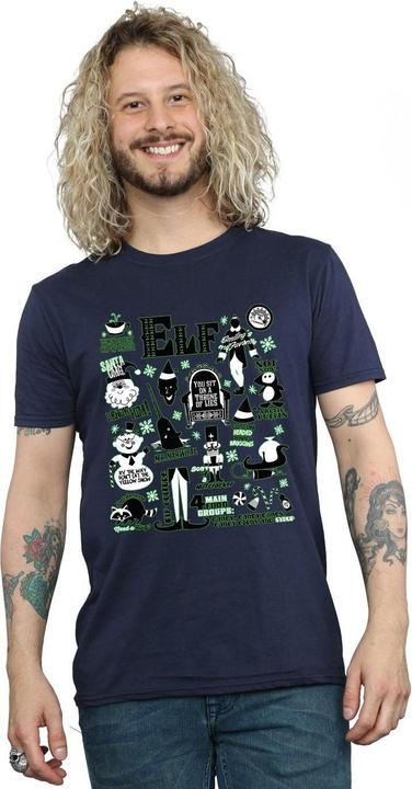 Produktbild Elf Infographic Poster TShirt (M)