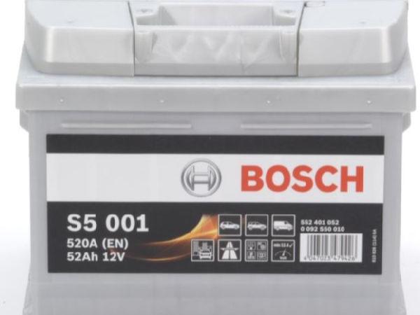 Image du produit Bosch Automotive S5 001 (12 V, 52 Ah, 520 A)