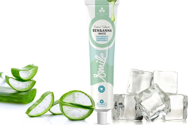 Image du produit Ben & Anna BEN&ANNA Natural Toothpaste naturalna pasta do zębów White Aloes 75ml (75 ml)