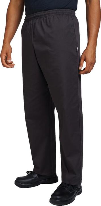 Produktbild Dennys Kochhose schwarz elastischer Bund (2 StückPackung) (M)