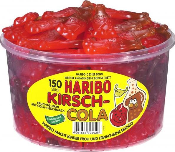 Actual product image Haribo Cherry-Cola fruit jelly 150 pcs. (150 pcs., 1350 g)