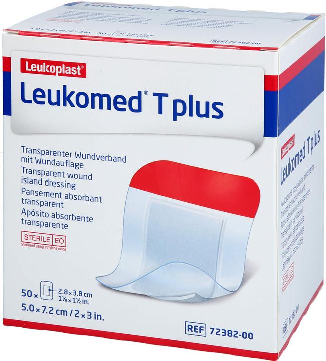 BSN T plus transparenter Wundverband 7.2x5cm mit Wundauflage (50 x)
