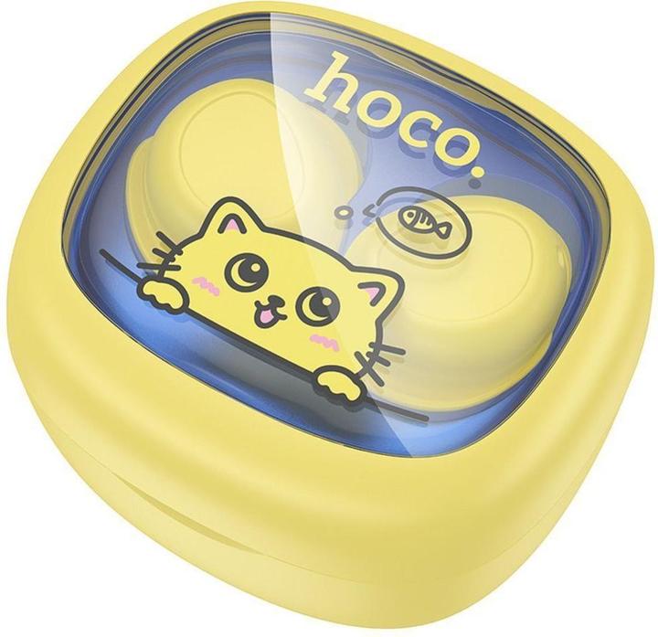 Productafbeelding Hoco Wireless headphones wireless earphones bluetooth TWS for kids EW111 yellow