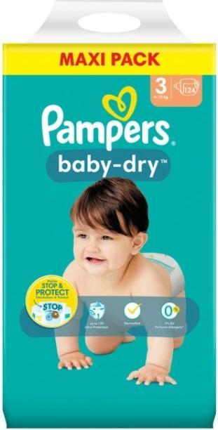 Immagine prodotto Pampers Baby-Dry (Dimensione 3, Box mezzo mese, 124 Pezzo/i)
