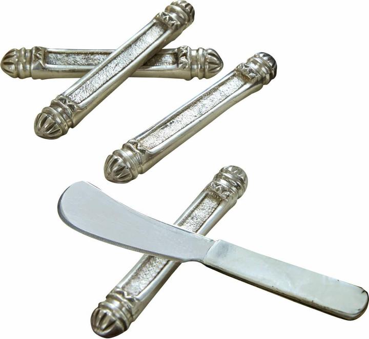 Produktbild Loberon Messerbank 4er Set Lafox antiksilber