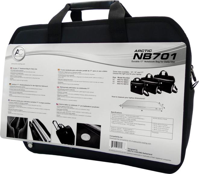 Produktbild Arctic NB 701 - Laptop/Notebook Case for Devices up to 17 inches (17")