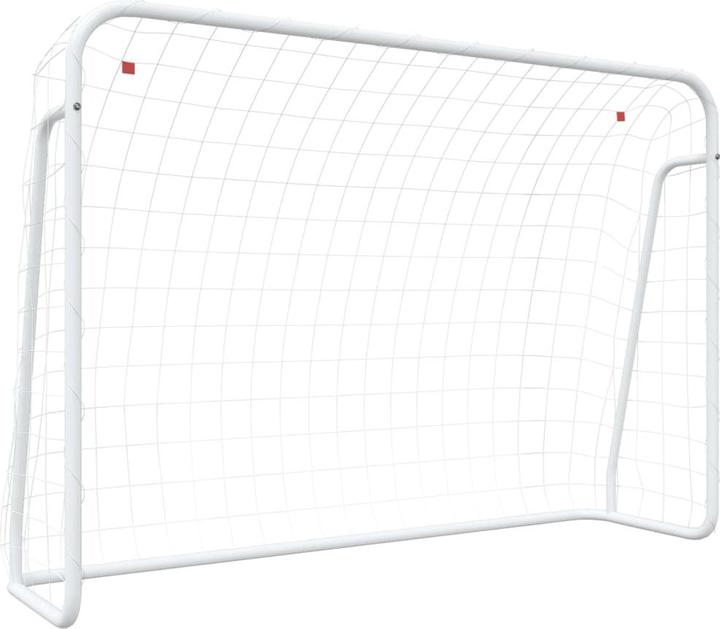 Immagine prodotto VidaXL Fussballtor mit Netz Weiss 214x75x152 cm Stahl & Polyester