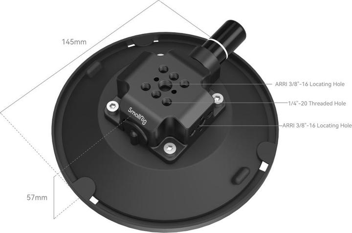 Produktbild SmallRig Suction Cup 6" with camera mount (Diverses Video Zubehör)