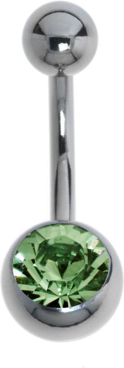 Actual product image Bijouteria Bellypiercing (Titanium, Crystal)