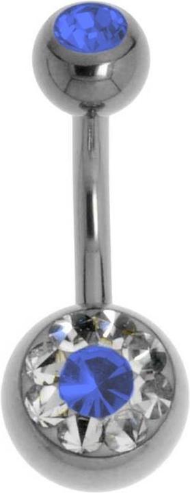 Bijouteria Bauchpiercing (Titan, Swarovski Kristall)