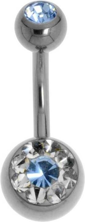 Image du produit Bijouteria Piercing nombril (Titane, Cristal Swarovski)