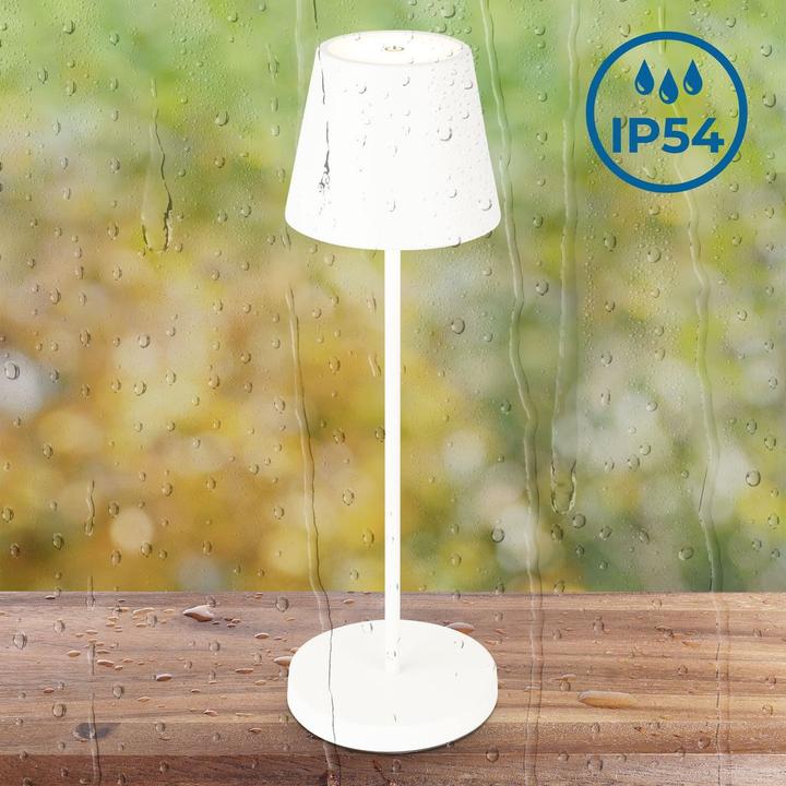 Image du produit B.K.Licht Lampe de table LED rechargeable, blanc, 1x platine LED/2,6W (240 lm)