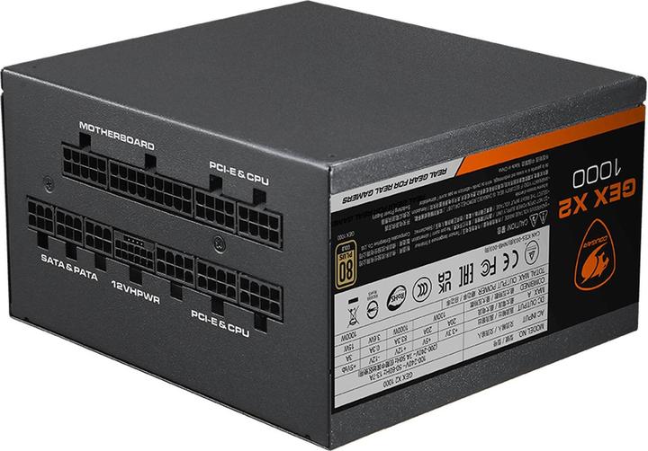 Actual product image Cougar Alimentation ATX GEX X2 - 1000W (Noir) (1000 W)