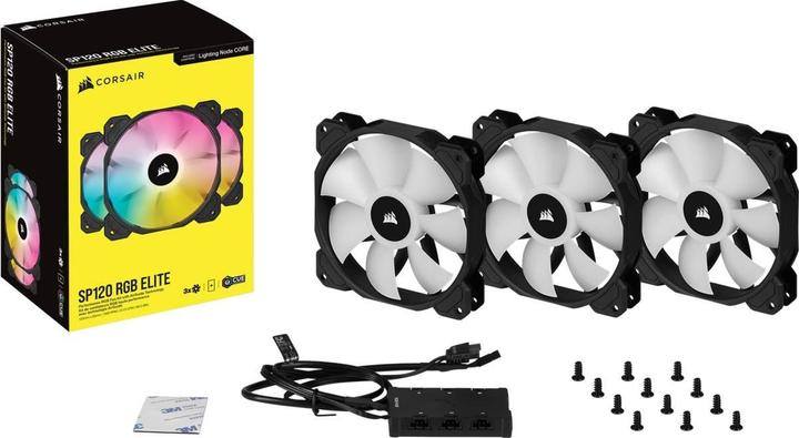 Actual product image Corsair SP120 RGB Elite (120 mm, 3 x)