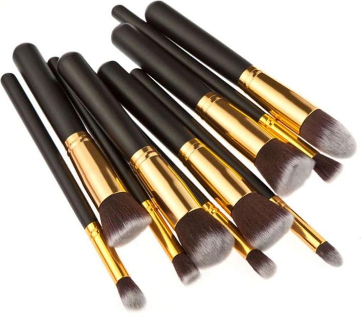 Produktbild JTI Make-up-Pinsel-Set 10-teilig - Schwarz und Gold (Set)