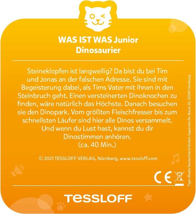 Immagine prodotto Tigermedia tigercard - WAS IST WAS Junior Dinosaurs (Tedesco)