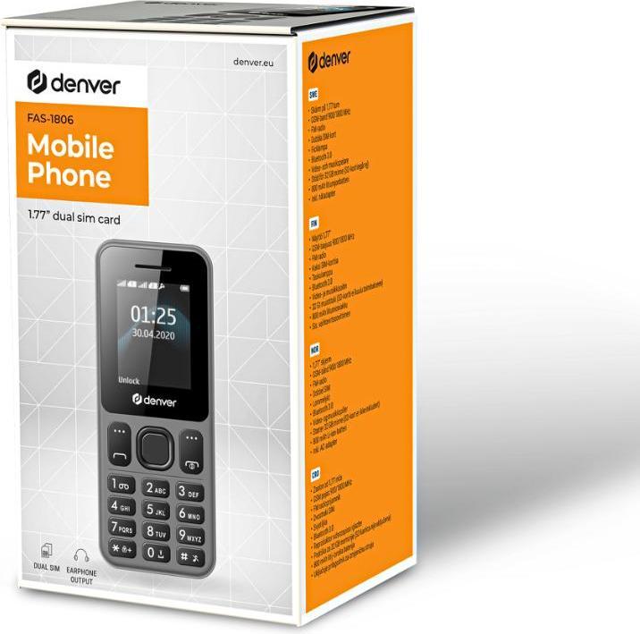 Actual product image Denver FAS-1806 (1.77", 0.08 Mpx, 2G)