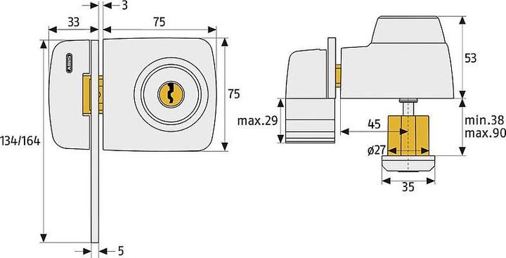 Produktbild Abus 7535 S EK