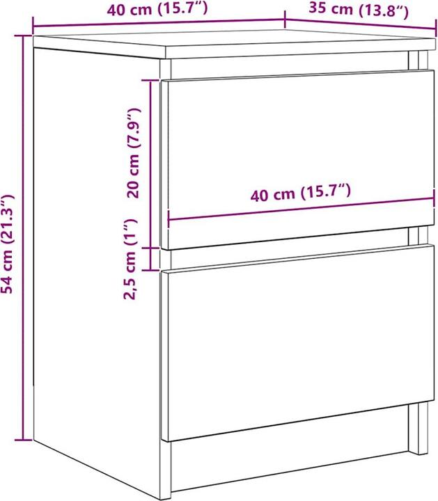 Immagine prodotto VidaXL Rahil (40 x 35 x 54 cm)