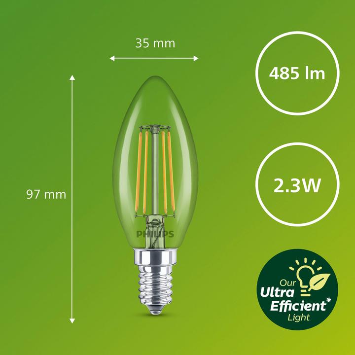 Immagine prodotto Philips LED classico (E14, 2.30 W, 485 lm, 1 x, A)