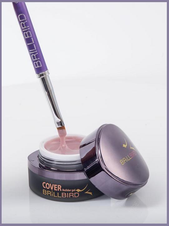 BrillBird Cover Nude-Builder Gel 15ml (Nude-Builder Gel, Gel-Effekt Nagellack)