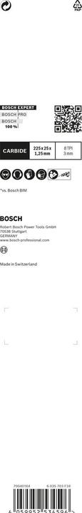 Actual product image Bosch Professional Zubehör EXPERT 'Thick Tough Metal' S 1155 CHC reciprocating saw blade, 3 pieces