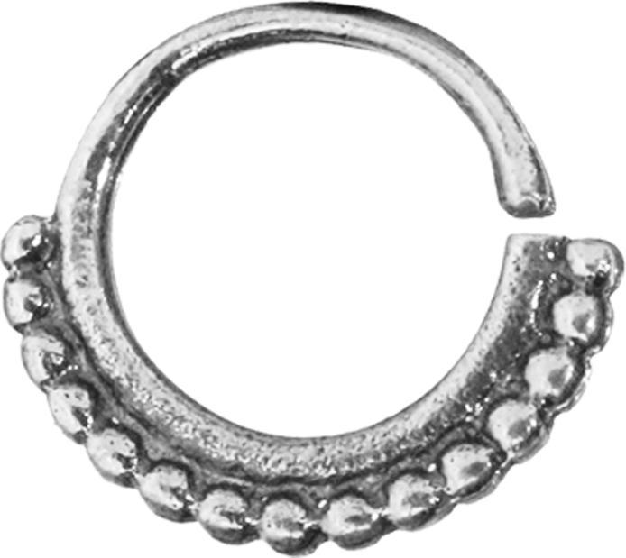Star Piercing Micro Piercing Ring silber Rand mit Kugeln (ohne Messing, 925 Sterlingsilber)