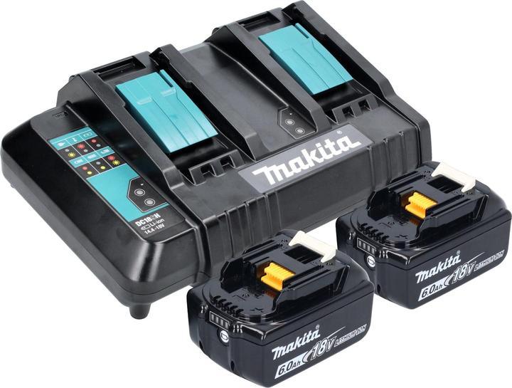 Produktbild Makita DKT 360 CG2 Akku Wasserkocher 36 V ( 2x 18 V ) 0,8 L + 2x Akku 6,0 Ah + Doppelladegerät