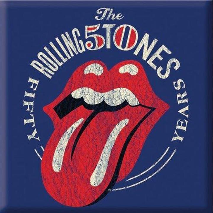 Actual product image The Rolling Stones Vintage 50th Anniversary Fridge Magnet (1 x)