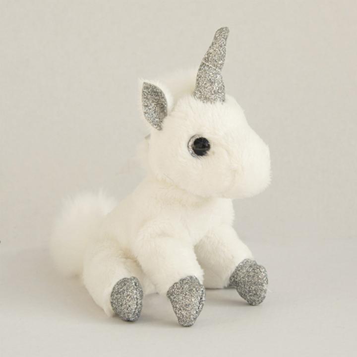 Actual product image Doudou et Compagnie Keychain unicorn silver