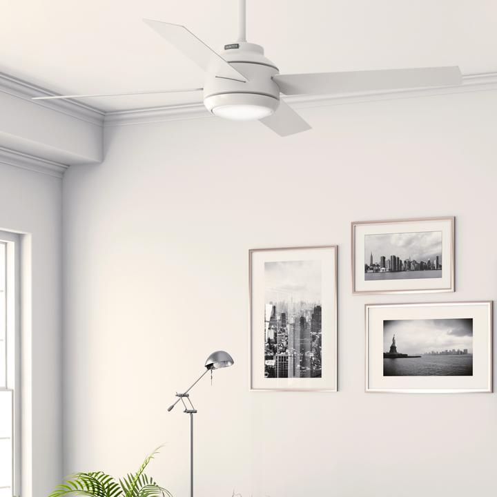 Actual product image Hunter Fans DC Deckenventilator Greta Weiss mit LED & Fernbedienung (45 dB)