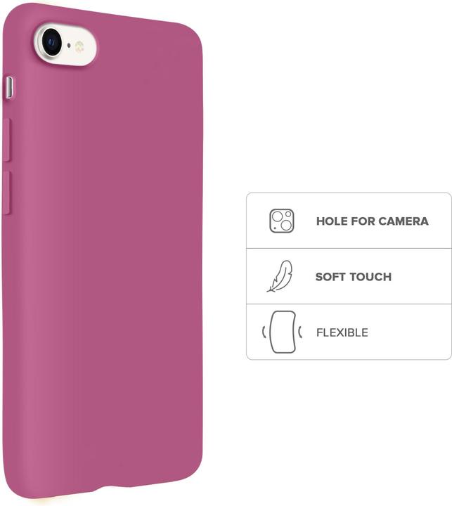Image du produit SBS Rainbow Case iPhone SE 2022/ iPhone SE 2020/8/7 couleur fuchsia (Apple iPhone SE (2ème génération), Apple iPhone SE (3ème génération))