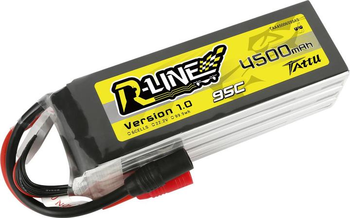 Image du produit Gens Ace LiPo Pack Tattu 4500mAh 22,2V 95C 6S1P(XT90) (22.20 V, 4500 mAh)