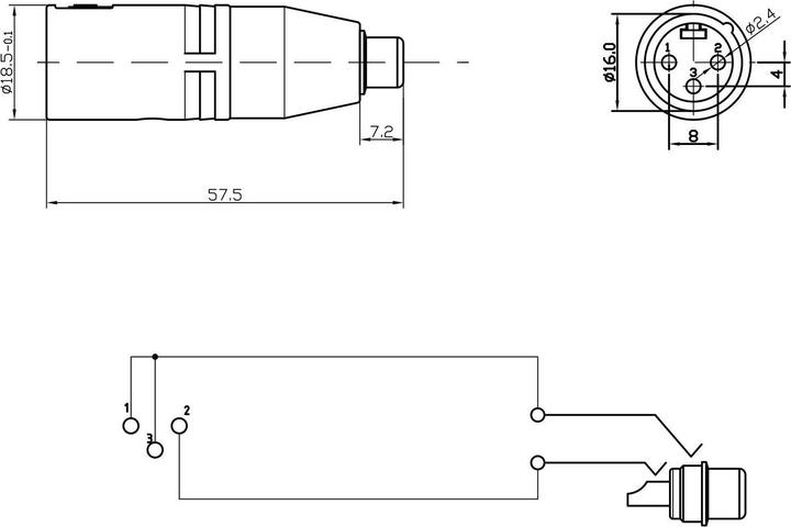 Produktbild Bemero BA1202 (Klinkenadapter)