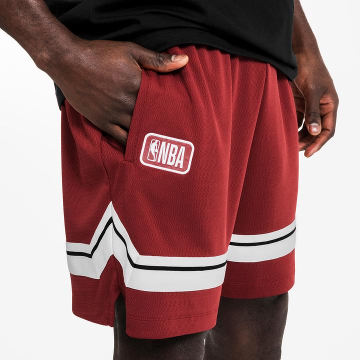 Image du produit Tarmak Short de basketball NBA homme/femme - SH 900 AD Rouge bordeaux (S)