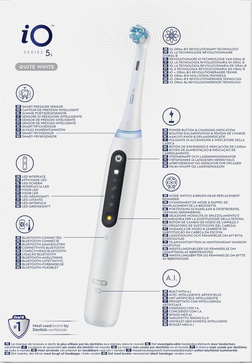 Actual product image Oral-B iO5s Quite White (Oscillating toothbrush)