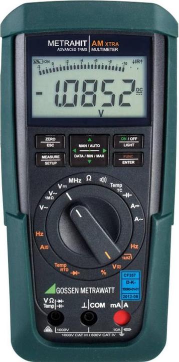 Image du produit Gossen Multimètre portable numérique Metraw (CAT IV 600V, CAT III 1000V)