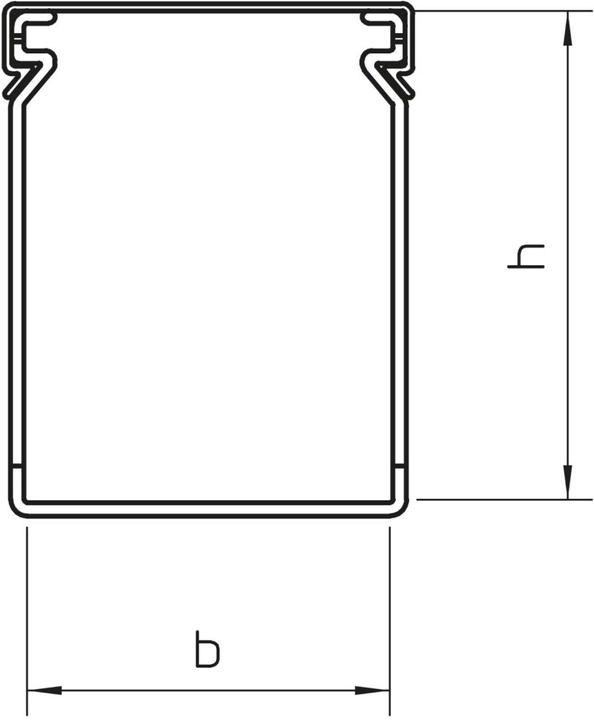 Produktbild OBO Bettermann Verdrahtungskanal 40x60x2000, PVC, 6178014 (200 cm)