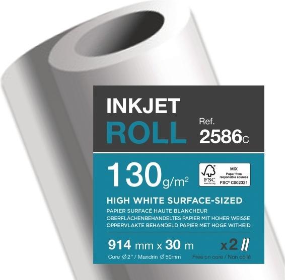 Immagine prodotto Clairefontaine Rotolo per plotter a getto d'inchiostro, (L)914 mm x (L)30 m (120 g/m², 3000 cm, 91.40 cm)