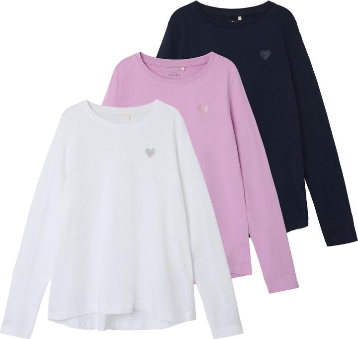 Image du produit Name it Lot de 3 tops loose fit à manches longues (116)
